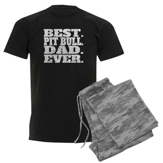 CafePress - Best Pit Bull Dad Ever Pajamas - Men's Dark Loose Fit Cotton Pajama Set