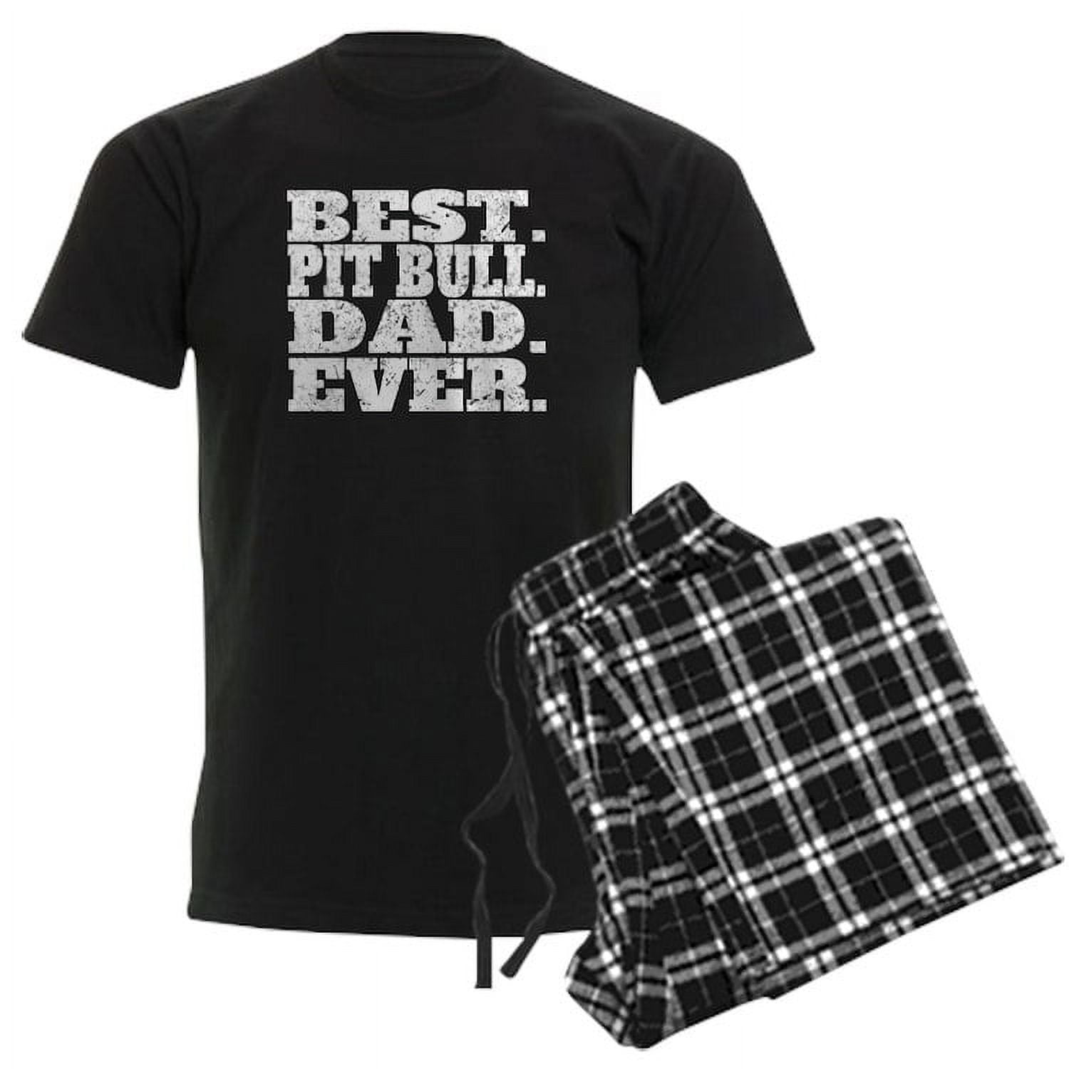 CafePress - Best Pit Bull Dad Ever Pajamas - Men's Dark Pajamas