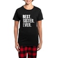 thumbnail image 1 of CafePress - Best Sister Ever Pajamas - Women's Short Sleeve Print T-Shirt and Pants Dark Cotton Pajama Set, 1 of 7