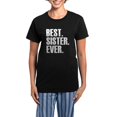 thumbnail image 1 of CafePress - Best Sister Ever Pajamas - Women's Short Sleeve Print T-Shirt and Pants Dark Cotton Pajama Set, 1 of 7