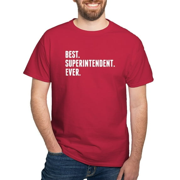 CafePress - Best Superintendent Ever T Shirt - Men's Classic Graphic Cotton T-Shirt