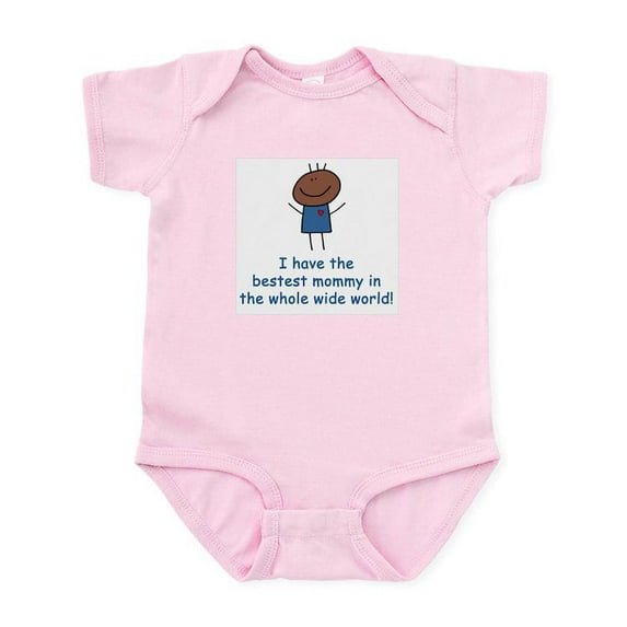 CafePress - Bestest Mommy Infant Bodysuit - Baby Light Bodysuit, Size Newborn - 24 Months
