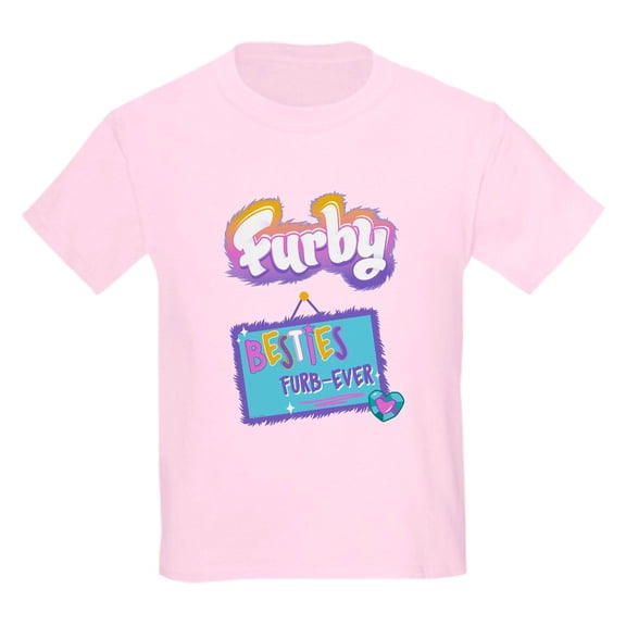 CafePress - Besties Furbever Kids T Shirt - Light Classic Kids Graphic, Short Sleeve T-Shirt, Sizes XS-XL