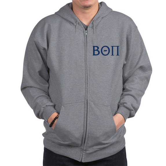CafePress - Beta Theta Pi Letters Sweatshirt - Zip Hoodie, Classic Hooded Sweatshirt with Metal Zipper