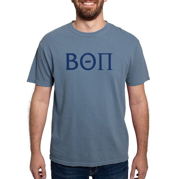 CafePress - Beta Theta Pi Letters T Shirt - Mens Comfort Colors Shirt
