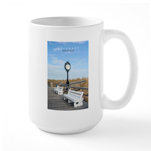 CafePress - Bethany Beach Delaware. Large Mug Mugs - 15 oz Ceramic Large White Novelty Mug