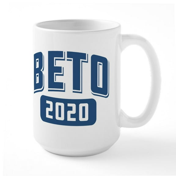 CafePress - Beto O'rourke 2020 Mugs - 15 oz Ceramic Large White Novelty Mug