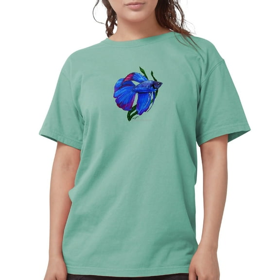 CafePress - Betta Black T Shirt - Womens Comfort Colors® Shirt