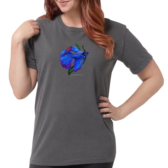 CafePress - Betta Black T Shirt - Womens Comfort Colors® Shirt