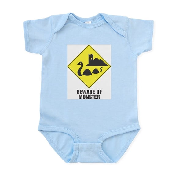 CafePress - Beware Of The Loch Ness Monster Infant Bodysuit - Baby Light Bodysuit, Size Newborn - 24 Months