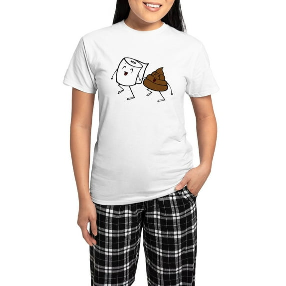 CafePress - Bffs Women's Light Pajamas - Women's Short Sleeve Print T-Shirt and Pants Light Cotton Pajama Set