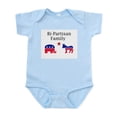 thumbnail image 1 of CafePress - Bi Partisan Infant Bodysuit - Baby Light Bodysuit, Size Newborn - 24 Months, 1 of 4