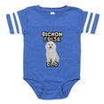 thumbnail image 1 of CafePress - Bichon Frise Dad - Cute Infant Baby Football Bodysuit, 1 of 3