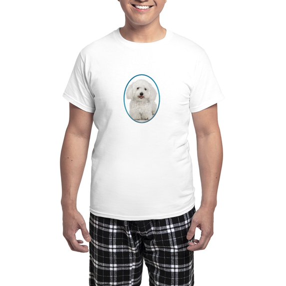 CafePress - Bichon Frise Men's Light Pajamas - Men's Light Loose Fit Cotton Pajama Set