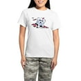 thumbnail image 1 of CafePress - Bichon Frise Mischief Women's Light Pajamas - Women's Short Sleeve Print T-Shirt and Pants Light Cotton Pajama Set, 1 of 7
