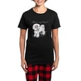 thumbnail image 1 of CafePress - Bichon Hair Humor Women's Dark Pajamas - Women's Short Sleeve Print T-Shirt and Pants Dark Cotton Pajama Set, 1 of 7