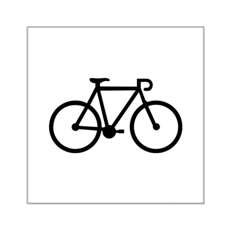 CafePress - Bicycle Bike Square Sticker 3 X 3 - Square Sticker 3" x 3"