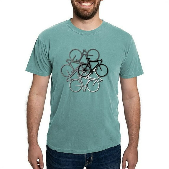CafePress - Bicycle Circle T Shirt - Mens Comfort Colors Shirt