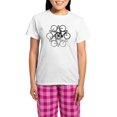 thumbnail image 1 of CafePress - Bicycle Circle Women's Light Pajamas - Women's Short Sleeve Print T-Shirt and Pants Light Cotton Pajama Set, 1 of 7
