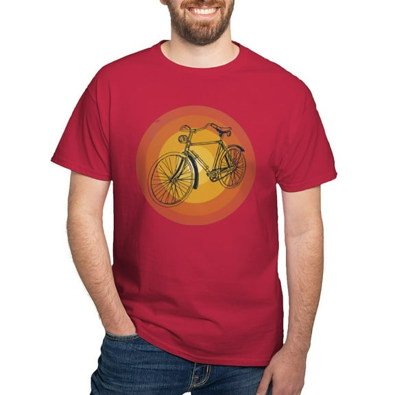 CafePress - Bicycle Dark T Shirt - Men's Classic Graphic Cotton T-Shirt