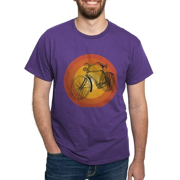 CafePress - Bicycle Dark T Shirt - Men's Classic Graphic Cotton T-Shirt