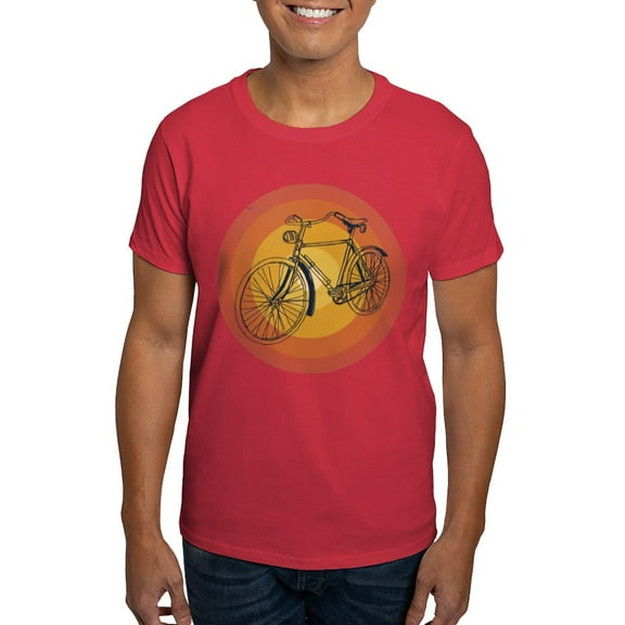 CafePress - Bicycle Dark T Shirt - Men's Classic Graphic Cotton T-Shirt