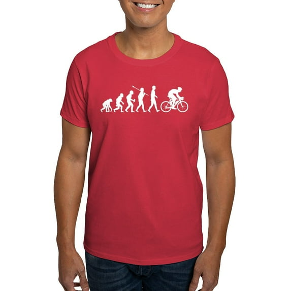 CafePress - Bicycle Racer Dark T Shirt - Men's Classic Graphic Cotton T-Shirt