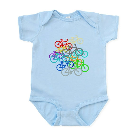 CafePress - Bicycles Body Suit - Baby Light Bodysuit, Size Newborn - 24 Months