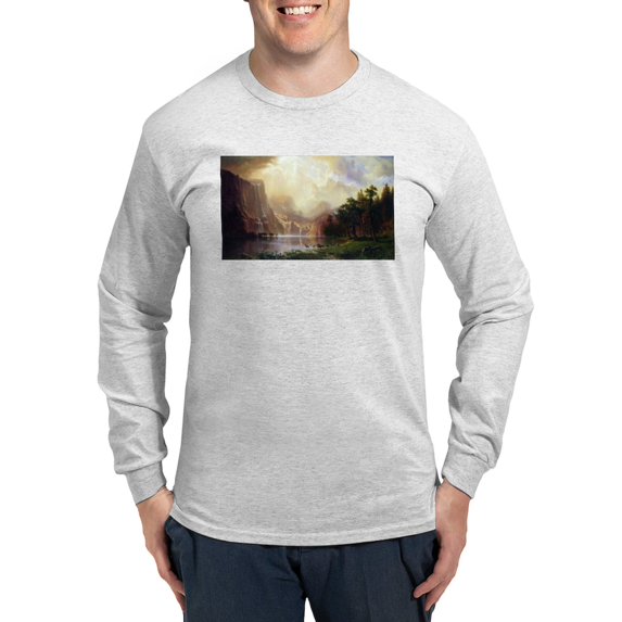 CafePress - Bierstadt Sierra Nevada Long Sleeve T Shirt - Unisex Cotton Long Sleeve T-Shirt