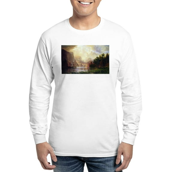 CafePress - Bierstadt Sierra Nevada Long Sleeve T Shirt - Unisex Cotton Long Sleeve T-Shirt