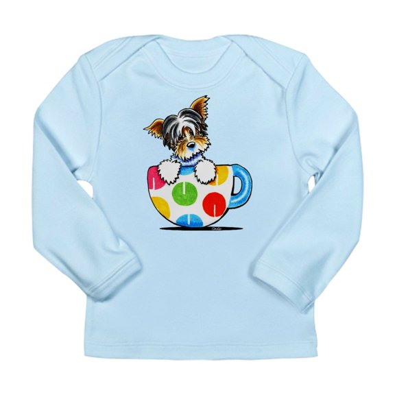 CafePress - Biewer Yorkie Cup Long Sleeve T Shirt - Long Sleeve Infant T-Shirt