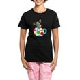 thumbnail image 1 of CafePress - Biewer Yorkie Cup Pajamas - Women's Short Sleeve Print T-Shirt and Pants Dark Cotton Pajama Set, 1 of 7