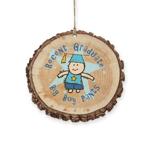CafePress - Big Boy Pants - Rustic Wood Ornament, 2.75"x2.5"
