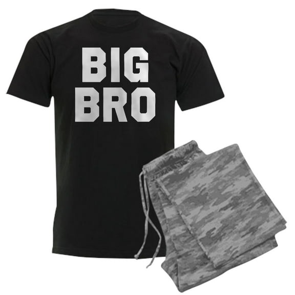 CafePress - Big Bro Men's Dark Pajamas - Men's Dark Loose Fit Cotton Pajama Set