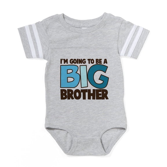 CafePress - Big Brother Blue - Cute Infant Baby Football Bodysuit
