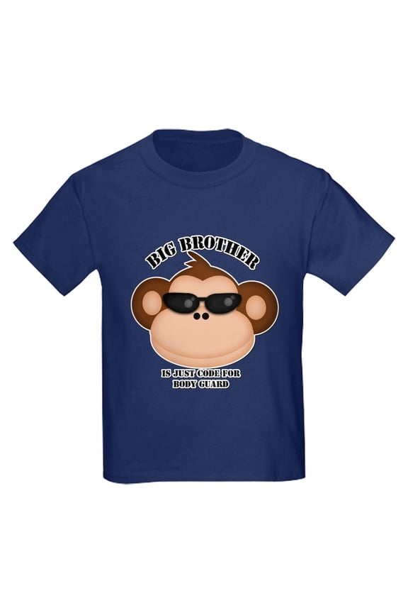 - Big Brother Body Guard Monkey T Shirt - Dark T-Shirt Kids XS-XL