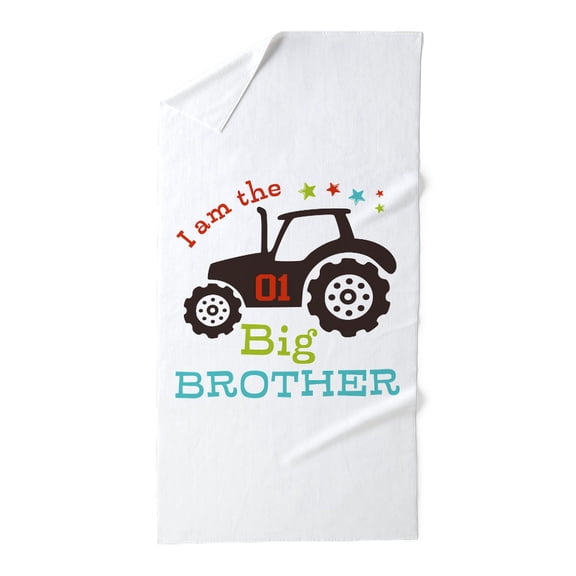 CafePress - Big Brother Farmer Tractor - Large Beach Towel, Soft 30"x60" Towel with Unique Design