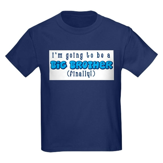 CafePress - Big Brother Finally T Shirt - Dark T-Shirt Kids XS-XL
