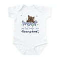 thumbnail image 1 of CafePress - Big Brother Has Four Paws Baby Infant Bodysuit - Baby Light Bodysuit, Size Newborn - 24 Months, 1 of 4