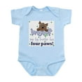 thumbnail image 1 of CafePress - Big Brother Has Four Paws Baby Infant Bodysuit - Baby Light Bodysuit, Size Newborn - 24 Months, 1 of 4