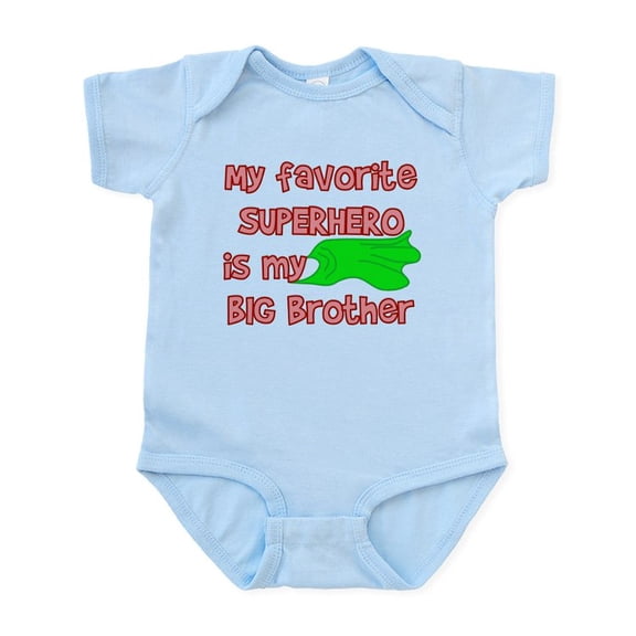CafePress - Big Brother Superhero Infant Bodysuit - Baby Light Bodysuit, Size Newborn - 24 Months