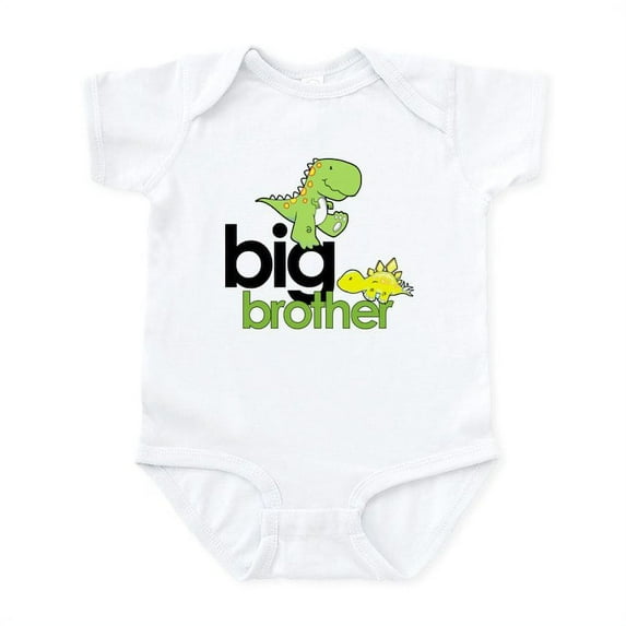 CafePress - Big Brother T Shirt Dinosaur Infant Bodysuit - Baby Light Bodysuit, Size Newborn - 24 Months