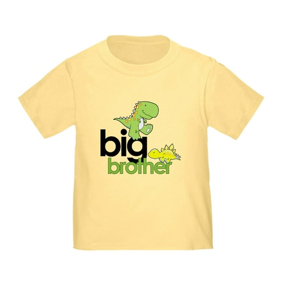 CafePress - Big Brother T Shirt Dinosaur T Shirt - Cute Toddler T-Shirt, 100% Cotton