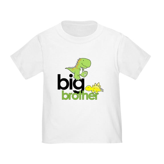 CafePress - Big Brother T Shirt Dinosaur T Shirt - Cute Toddler T-Shirt, 100% Cotton