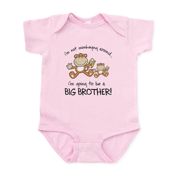 CafePress - Big Brother T Shirts Monkey Infant Bodysuit - Baby Light Bodysuit, Size Newborn - 24 Months