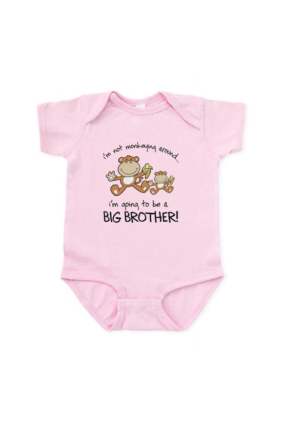 - Big Brother T Shirts Monkey Infant Bodysuit - Baby Light Bodysuit, Size Newborn - 24 Months