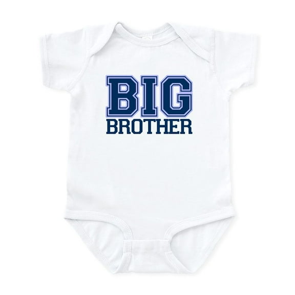 CafePress - Big Brother Varsity Infant Bodysuit - Baby Light Bodysuit, Size Newborn - 24 Months