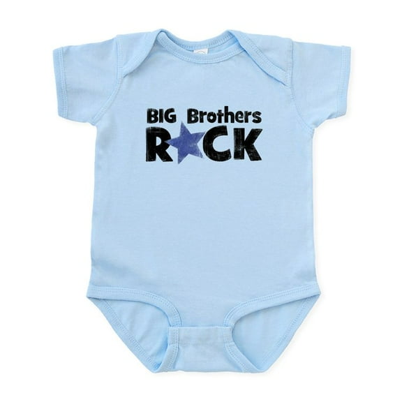 CafePress - Big Brothers Rock Infant Bodysuit - Baby Light Bodysuit, Size Newborn - 24 Months