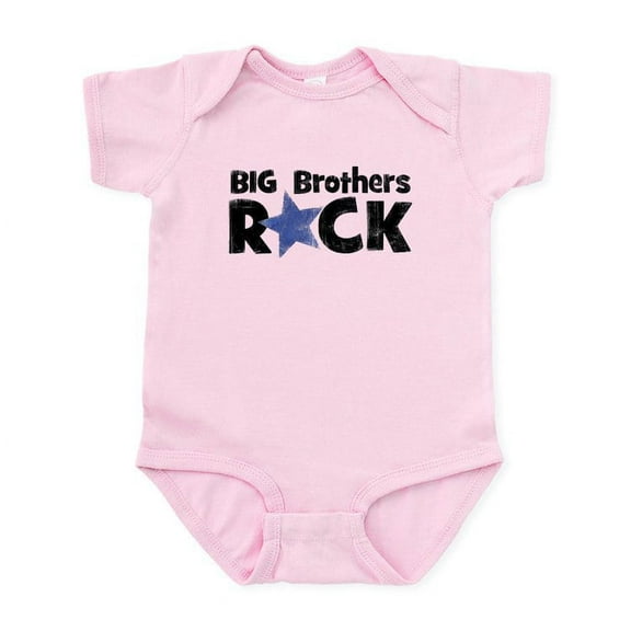 CafePress - Big Brothers Rock Infant Bodysuit - Baby Light Bodysuit, Size Newborn - 24 Months