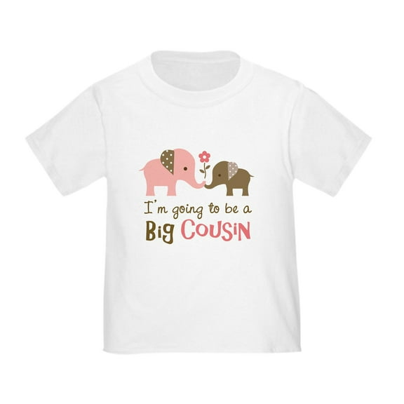 CafePress - Big Cousin Elephan T Shirt - Cute Toddler T-Shirt, 100% Cotton